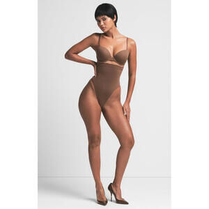 Skims Seamless Sculpt High Waisted Thong Color Jasper Size Small